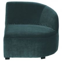 Bracciolo destro per divano componibile in velluto verde chiaro - Modello Vintage - Maisons du Monde
