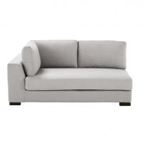 Bracciolo sinistro divano componibile 2 posti grigio chiaro - Modello Contemporaneo - - Tessuto - Maisons du Monde