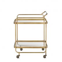 Carrello in metallo dorato e vetro - Modello Classico chic - - Maisons du Monde