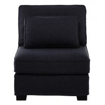 Chauffeuse per divano componibile grigio antracite - Modello Contemporaneo - - Tessuto - Maisons du Monde