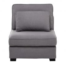 Chauffeuse per divano componibile grigio chiaro - Modello Contemporaneo - - Tessuto - Maisons du Monde