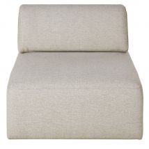 Chauffeuse per divano componibile grigio chiné - Modello Contemporaneo - Polyester - Maisons du Monde