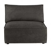 Chauffeuse per divano componibile grigio talpa in tessuto - Modello Contemporaneo - - Tessuto - Maisons du Monde