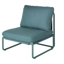 Chauffeuse per divano da giardino componibile blu-verde - Modello Contemporaneo - Alluminio - Maisons du Monde