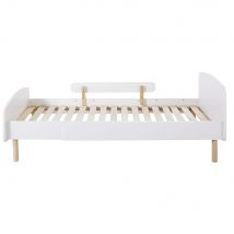 Children's White Bed Barrier 140 - Grey - Wood - Child - Maisons Du Monde