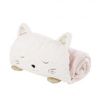 Children's White, Pink and Gold Cotton Cat Sleeping Bag style - Fabric - Child - Maisons Du Monde