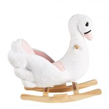 Cigno a dondolo - Rosa - - Polyester - Maisons du Monde