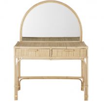 Coiffeuse con 2 cassetti rattan incannucciato - Modello Esotico - Beige - Vimini - Maisons du Monde