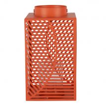 Coral metal cut-out lantern contemporary style - Orange - Maisons Du Monde