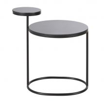 Couchtisch aus Metall und schwarzem Marmor Stil modern Metall Maisons du Monde