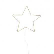 Decorazione luminosa stella in metallo dorato modello - Dorato - Decorazione Natalizia - Maisons Du Monde