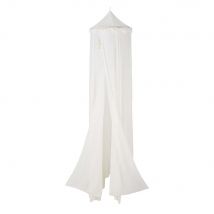 Dossel Para Berço Com Pompons Em Cru E Dourado estilo clássico chique - Branco Algodão - Bébé - Maisons Du Monde