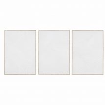 Drieluikschilderij op wit doek en houten lijst stijl - strandstijl - Maisons Du Monde