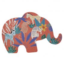Elefantenpuzzle, mehrfarbig Stil modern Mehrfarbig Kinder Maisons du Monde