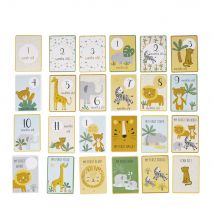 Erinnerungskarten Für Die Ersten 12 Babymonate, Aus Bedrucktem Papier Mehrfarbig - Baby Festliche Dekoration - Maisons Du Monde