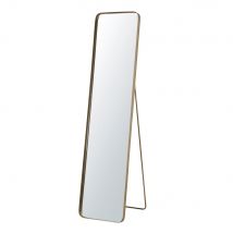 Espejo de pie de metal dorado 40x167 EStilo industrial Maisons du Monde