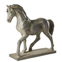 Figur Pferd, schwarz in Antikoptik H40 Stil classic chic Maisons du Monde