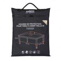 Fodera di protezione per tavolo da giardino rettangolare nero larg. 170 cm - Polyester - Maisons du Monde