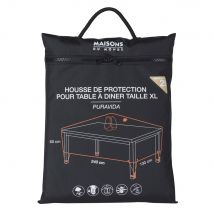 Fodera di protezione per tavolo da giardino rettangolare nero larg. 240 cm - Polyester - Maisons du Monde