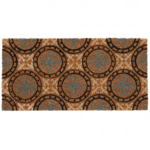 Fußmatte aus Kokosfaser in Zemenfliesen-Optik 30x60 Stillandhaus Schwarz Zement Maisons du Monde