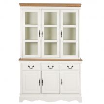 Geschirrschrank, 3 Schubladen creme Stil landhaus Weiß Maisons du monde