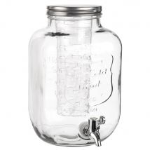 Glass Drinks Dispenser with Infuser country style - Transparent - Maisons Du Monde