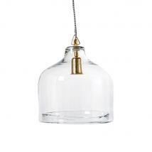 Gold Metal and Glass Pendant D32 country style - Maisons Du Monde