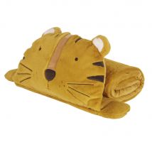 Kinderschlafsack Tiger, senfgelb, anthrazitgrau und naturweiß Kinder Maisons du Monde