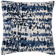 Kissen, blau und ecru, 45x45cm Stil seaside Weiß Maisons du monde