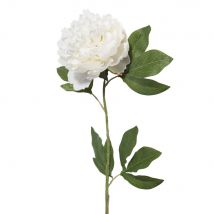 Künstliche Pfingstrose, H 84 cm, weiß Stil classic chic Maisons du Monde