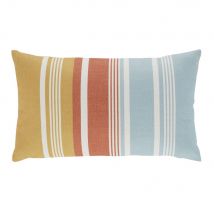 Kussen met meerkleurige stroken 30 x 50 cm stijl - hedendaags - Veelkleurig Polyester - Maisons Du Monde