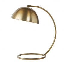 Lampada da tavolo in metallo dorato spazzolato alt. 46 cm - Modello Contemporaneo - - Maisons du Monde