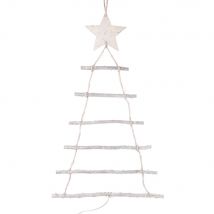 Leuchtende Hängedeko Für Den Tannenbaum, 50 Led Weiß - Holz - Weihnachtsdekoration - Maisons Du Monde