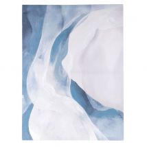 Lienzo estampado azul y blanco con efecto arenado 60x80 Estilo marinero Maisons du monde