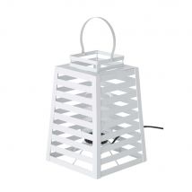 .Outdoor-Lampe aus weißem Metall exotic Stil - - Metall - - Maisons Du Monde