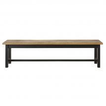 Panca in legno massello di mango e metallo nero opaco - Modello Industriale - - Maisons du Monde