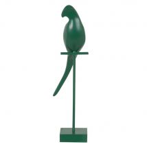 Papageien-Figur auf Stange, grün, H31cm Stil exotic Maisons du Monde