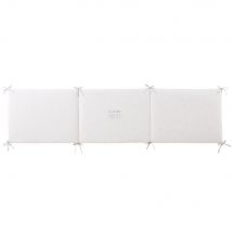 Paracolpi lettino neonato in cotone grigio e bianco - - Maisons du Monde