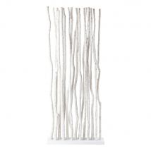 Paravento bianco in tek L 87 cm JUNGLE - Modello In riva al mare - - Legno - Maisons du Monde
