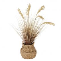 Pianta artificiale con vaso beige e marrone - Modello Country - Pvc e sintetico - Maisons du Monde