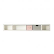 Pink and Grey 2-Drawer Desk Storage Module style vintage - White - Particle Board - Child - Maisons Du Monde