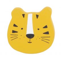 Pomello a forma di tigre giallo senape - Modello Contemporaneo - Legno - Maisons du Monde
