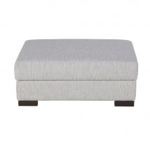 Pouf contenitore per divano componibile in tessuto riciclato grigio chiaro chiné - Modello Contemporaneo - Cotone - Maisons du Monde