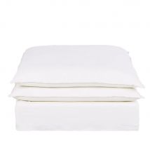 Pouf per divano componibile in lino superiore bianco - Modello Contemporaneo - Maisons du Monde