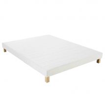 Rete imbottita 160x200 cm - Modello Contemporaneo - Bianco - - Legno - Maisons du Monde