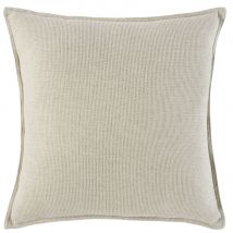 Samtkissen, ecrufarben, 60x60cm, OEKO-TEX Stil modern Weiß Öko-Tex Zertifikat Samt Maisons du monde