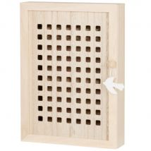 Schlüsselkasten aus Pappel- und Kiefernholz, beige Stil landhaus Kiefernholz Maisons du Monde