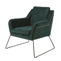 Sessel aus Samt grün Stil modern Maisons du Monde