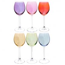 Set 6 calici in vetro multicolore modello esotico - Vetro - Maisons Du Monde