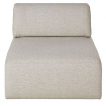 Sitzelement für modulares Sofa, hellgrau meliert Stil modern Maisons du Monde